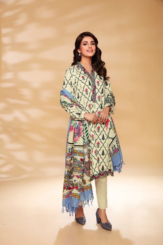 NISHAT WINTER  | 3 PC – PRINTED SUIT