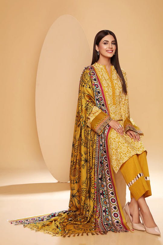 NISHAT WINTER  | 3 PC – PRINTED SUIT