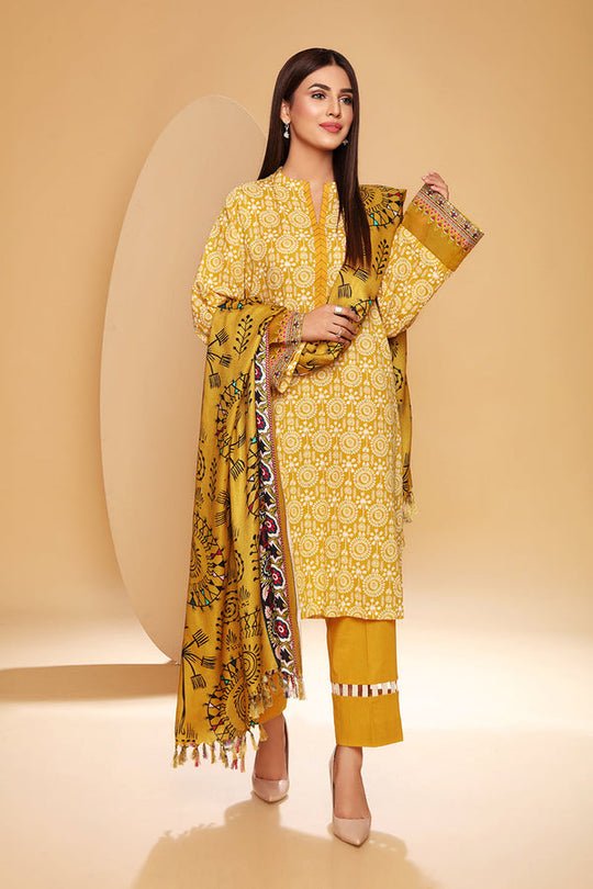 NISHAT WINTER  | 3 PC – PRINTED SUIT