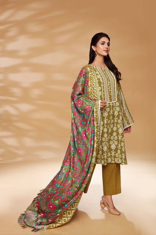 NISHAT WINTER  | 3 PC – PRINTED SUIT