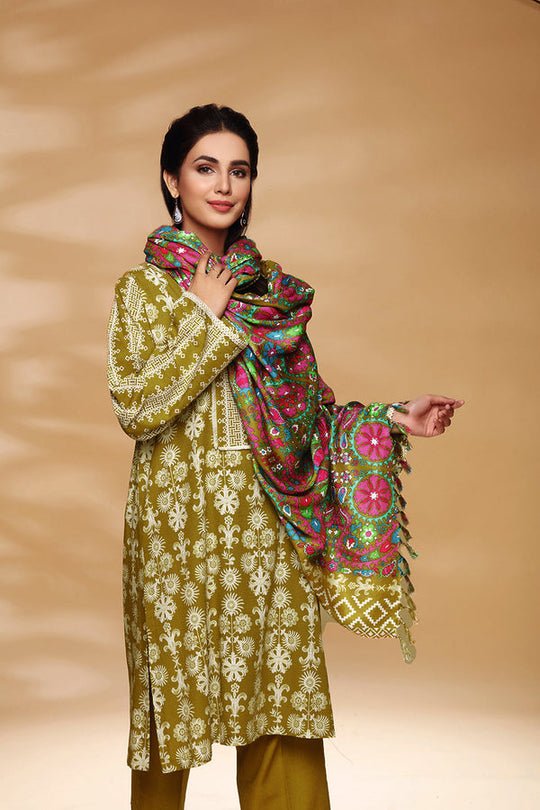 NISHAT WINTER  | 3 PC – PRINTED SUIT