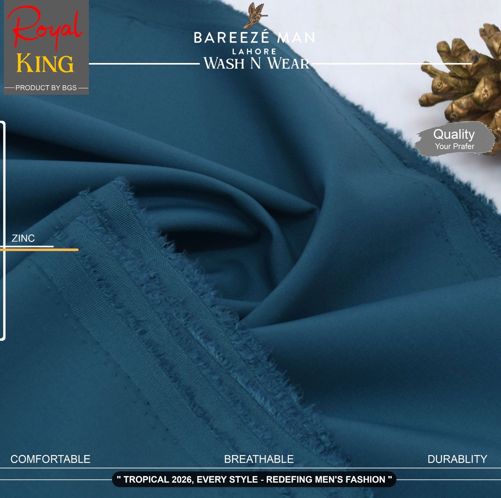 BAREEZE MAN-ZIRCON-ZINC 15