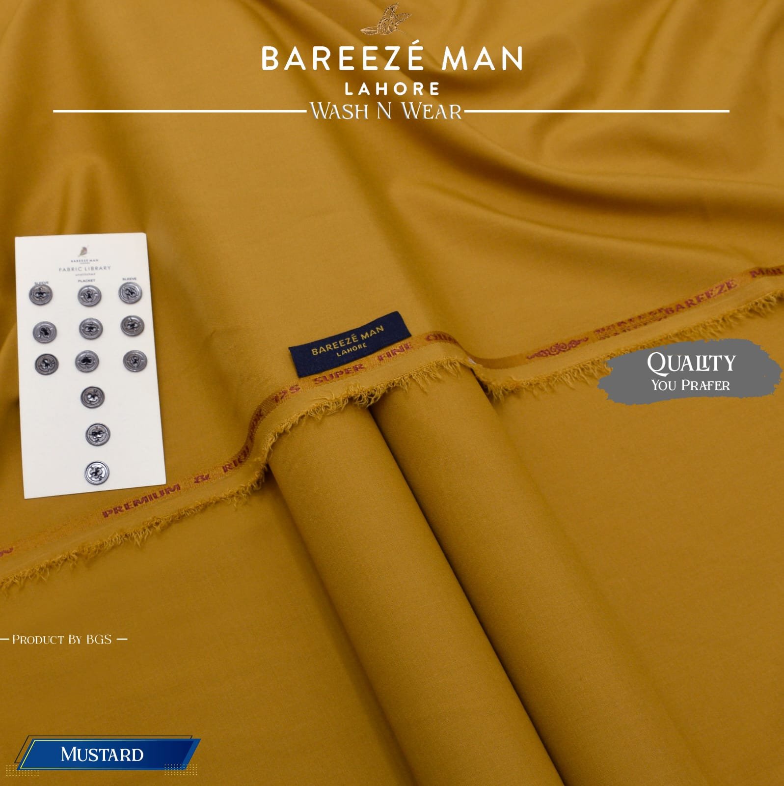 BAREEZE MAN-ZIRCON-MUSTARD 19