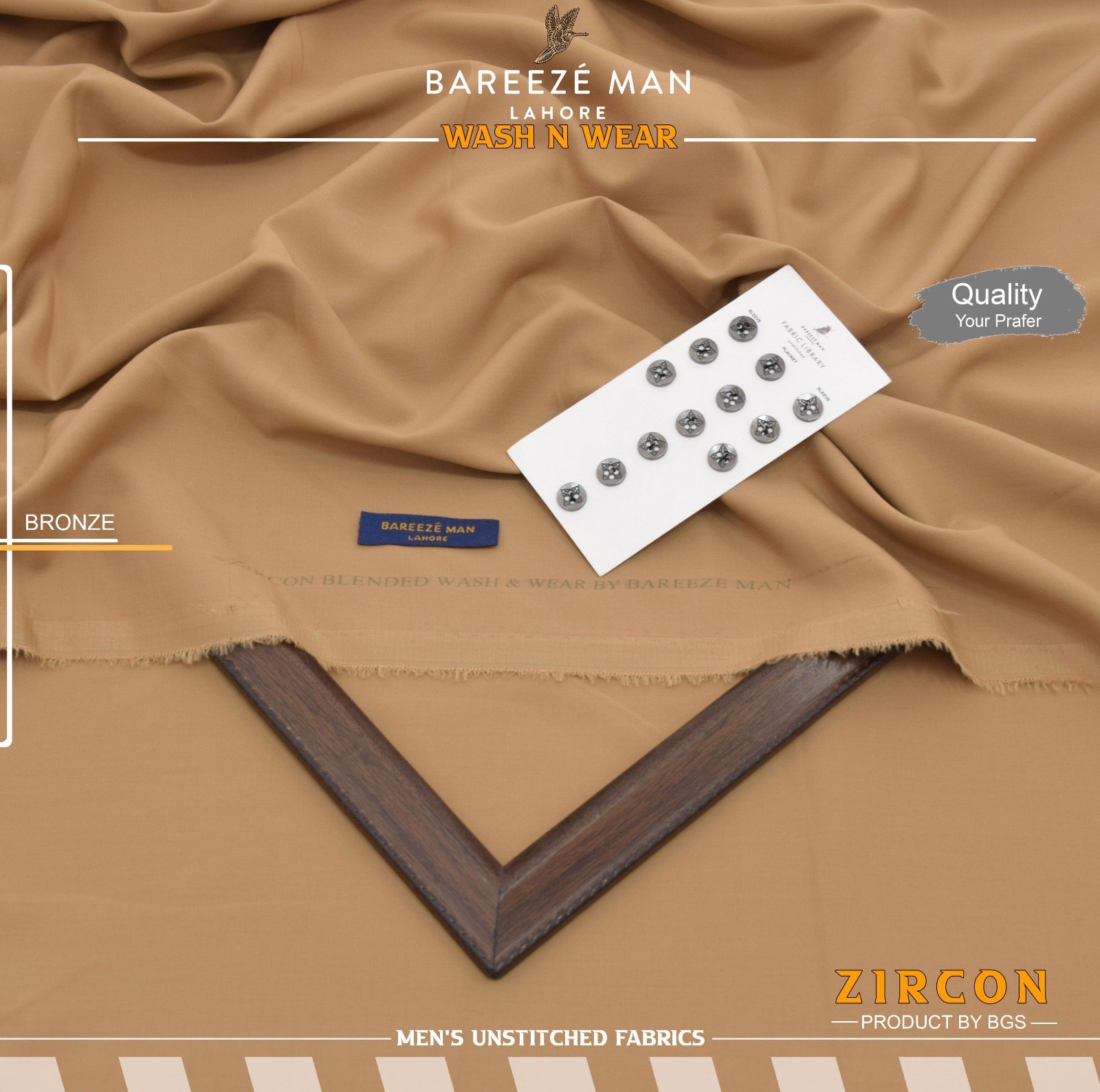 BAREEZE MAN-ZIRCON-BRONZE 10
